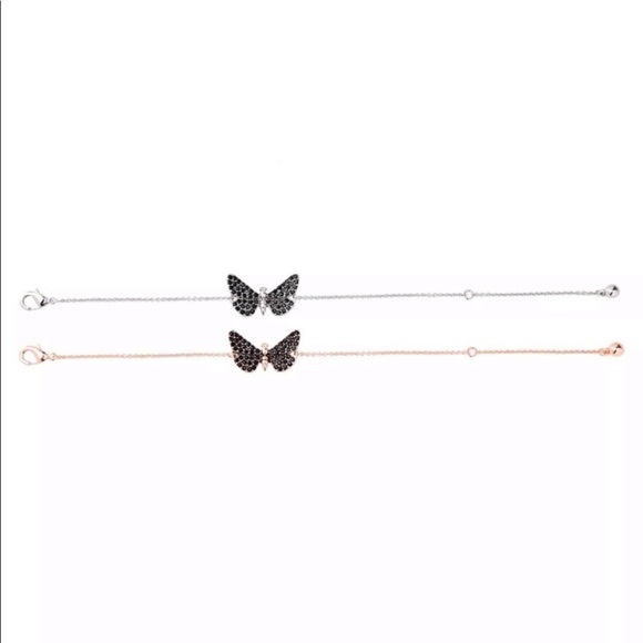 Rose Gold Black Butterfly 🦋 Bracelet - Picture 7 of 8